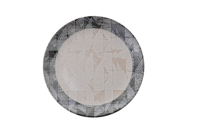 Hermia Grey Serv Pattern Juego de Platos de Servicio (6 piezas) en Gris, Negro y Beige Hermia Grey Serv Pattern Juego de Platos de Servicio (6 piezas) en Gris, Negro y Beige